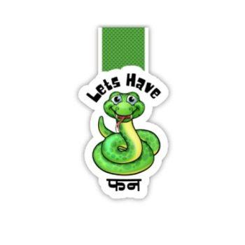 Let's Have Fun Snake Magnetic Bookmark