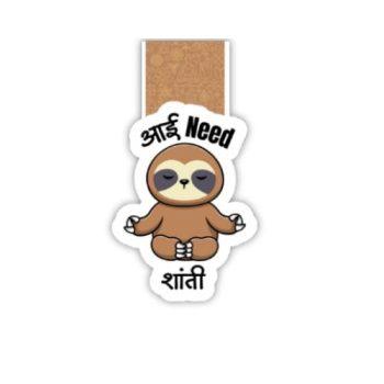 Aai Need Shanti Magnetic Bookmark
