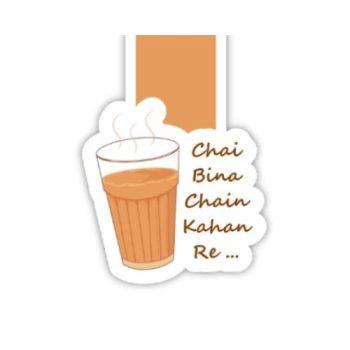 Chai Bina Chain Kaha Re Magnetic Bookmark