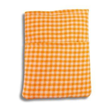 Handcrafted Orange Checkered Gingham Fabric Book,Tablet,Ipad Sleeves | 100% Cotton Fabric , Multicolor |  padded inner lining | Washable Foaming Sheet | Padded Book Sleeves/Book Covers/Book Protector - 8 Inch x 10 Inch