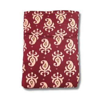 Handcrafted Marron Kalamkari Printed Book,Tablet,Ipad Sleeves | 100% Cotton Fabric , Multicolor |  padded inner lining | Washable Foaming Sheet | Padded Book Sleeves/Book Covers/Book Protector - 8 Inch x 10 Inch