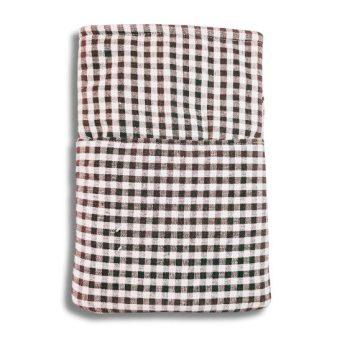 Handcrafted Coffee Brown Checkered Gingham Fabric  Book,Tablet,Ipad Sleeves | 100% Cotton Fabric , Multicolor | padded inner lining | Washable Foaming Sheet | Padded Book Sleeves/Book Covers/Book Protector - 8 Inch x 10 Inch