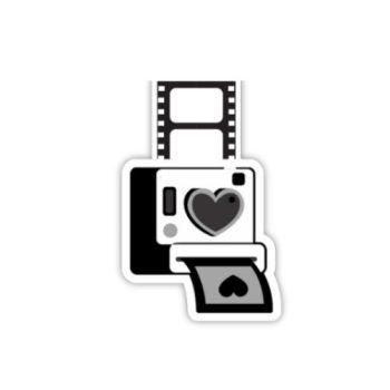 Black and White Camera Magnetic Bookmark