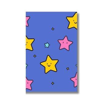 Colorful Stars Greeting card,Note card (4 x 6 Inches) | Vibrant colors, Aesthetic Cards