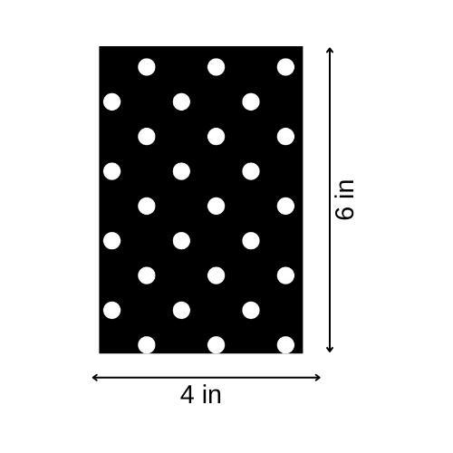 Black Polka dots Greeting card,Note card (4 x 6 Inches) | Vibrant colors, Aesthetic Cards - Image 2