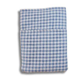 Handcrafted Blue Checkered Gingham Fabric  Book,Tablet,Ipad Sleeves | 100% Cotton Fabric , Multicolor | padded inner lining | Washable Foaming Sheet | Padded Book Sleeves/Book Covers/Book Protector - 8 Inch x 10 Inch
