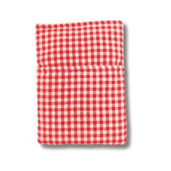 Handcrafted Red Checkered Gingham Fabric  Book,Tablet,Ipad Sleeves | 100% Cotton Fabric , Multicolor | padded inner lining | Washable Foaming Sheet | Padded Book Sleeves/Book Covers/Book Protector - 8 Inch x 10 Inch