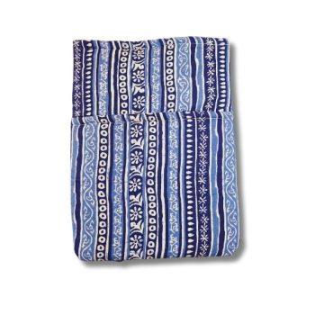 Handcrafted Blue Art Printed Printed Book,Tablet,Ipad Sleeves | 100% Cotton Fabric , Multicolor |  padded inner lining | Washable Foaming Sheet | Padded Book Sleeves/Book Covers/Book Protector - 8 Inch x 10 Inch
