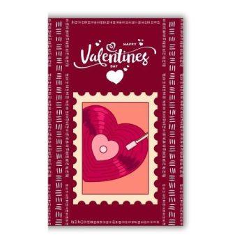 Valentines Day Greeting card,Note card (4 x 6 Inches) | for Valentine day, lover,Wife,husband,fiance,girlfriend,boyfriend| Perfect for Couple,loved once | Vibrant colors, Aesthetic Cards | 100 GSM | Glossy Lamination | Waterproof
