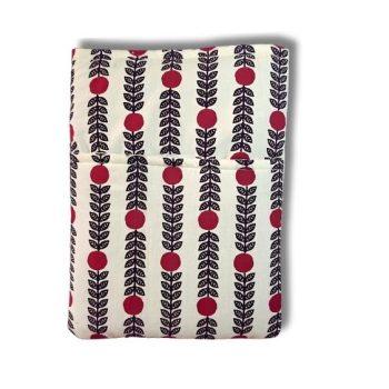 Handcrafted  Red Polka Dot Printed Book,Tablet,Ipad Sleeves | 100% Cotton Fabric , Multicolor | padded inner lining | Washable Foaming Sheet | Padded Book Sleeves/Book Covers/Book Protector - 8 Inch x 10 Inch