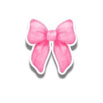 Pink bow Sticker