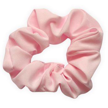 Baby Pink Soft Polyester Fabric XXL Scrunchies, Anti-Hair-Breakage, Hair Ties, Scrunchies For Girls, Women