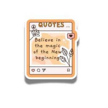 Believe in magic Sticker