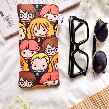 Handcrafted Soft pure cotton fabric Protective Sunglasses Case/Pouch for Women & Men | Anti-scratch Eyeglass Case Pouches |Glares Case Soft Cover sunglass pouch,Spectacles Pouch, Sunglasses Cover for Goggles Women | Fancy Cute Eyeglasses/Sunglasses Case for Women/Girls (Harry Potter)