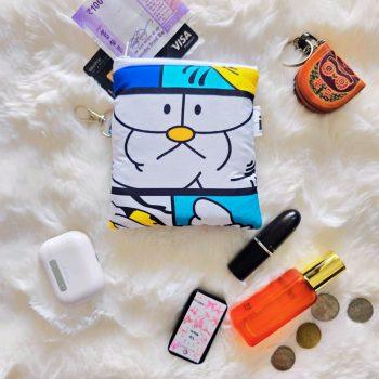 Compact Coin Pouch/Zipper Pouch for Women | Stylish Mini Organizer Pouch| Travel-Friendly Purse |Multi-Purpose Coin Purse| Travel Essentials|Organizer for Cards, Keys & Accessories (Garfield 2)