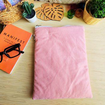 Handcrafted Peach Coudroy Fabric Book,Tablet,Ipad Sleeves | Multicolor | padded inner lining | Washable Foaming Sheet | Padded Multipurpose Pouch/bag/tablet,ipad cover/Book Covers/Book Protector| Zip closure - 9 Inch x 11 InchHandcrafted Peach Coudroy Fabric Book,Tablet,Ipad Sleeves | Multicolor | padded inner lining | Washable Foaming Sheet | Padded Multipurpose Pouch/bag/tablet,ipad cover/Book Covers/Book Protector| Zip closure - 9 Inch x 11 Inch