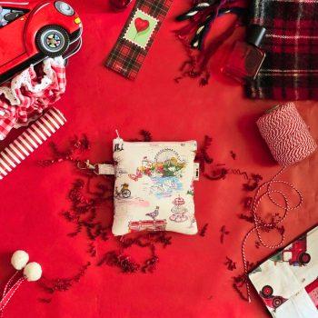 Compact Coin Pouch/Zipper Pouch for Women | Stylish Mini Organizer Pouch| Travel-Friendly Purse |Multi-Purpose Coin Purse| Travel Essentials|Organizer for Cards, Keys & Accessories (London Park)