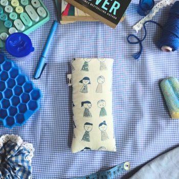 Handcrafted Soft Blue Dolls Printed 100% cotton fabric Protective Sunglasses Case/Pouch for Women & Men | Anti-scratch Eyeglass Case Pouches |Glares Case Soft Cover sunglass pouch,Spectacles Pouch, Sunglasses Cover for Goggles Women | Fancy Cute Eyeglasses/Sunglasses Case for Women/Girls (Blue Dolls)